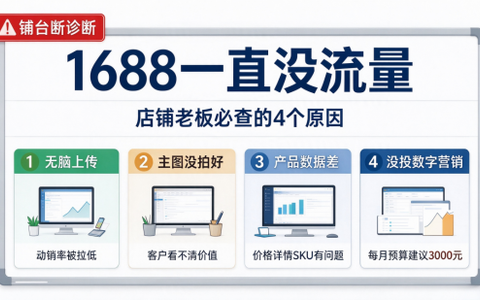 1688一直没流量，是什么原因？